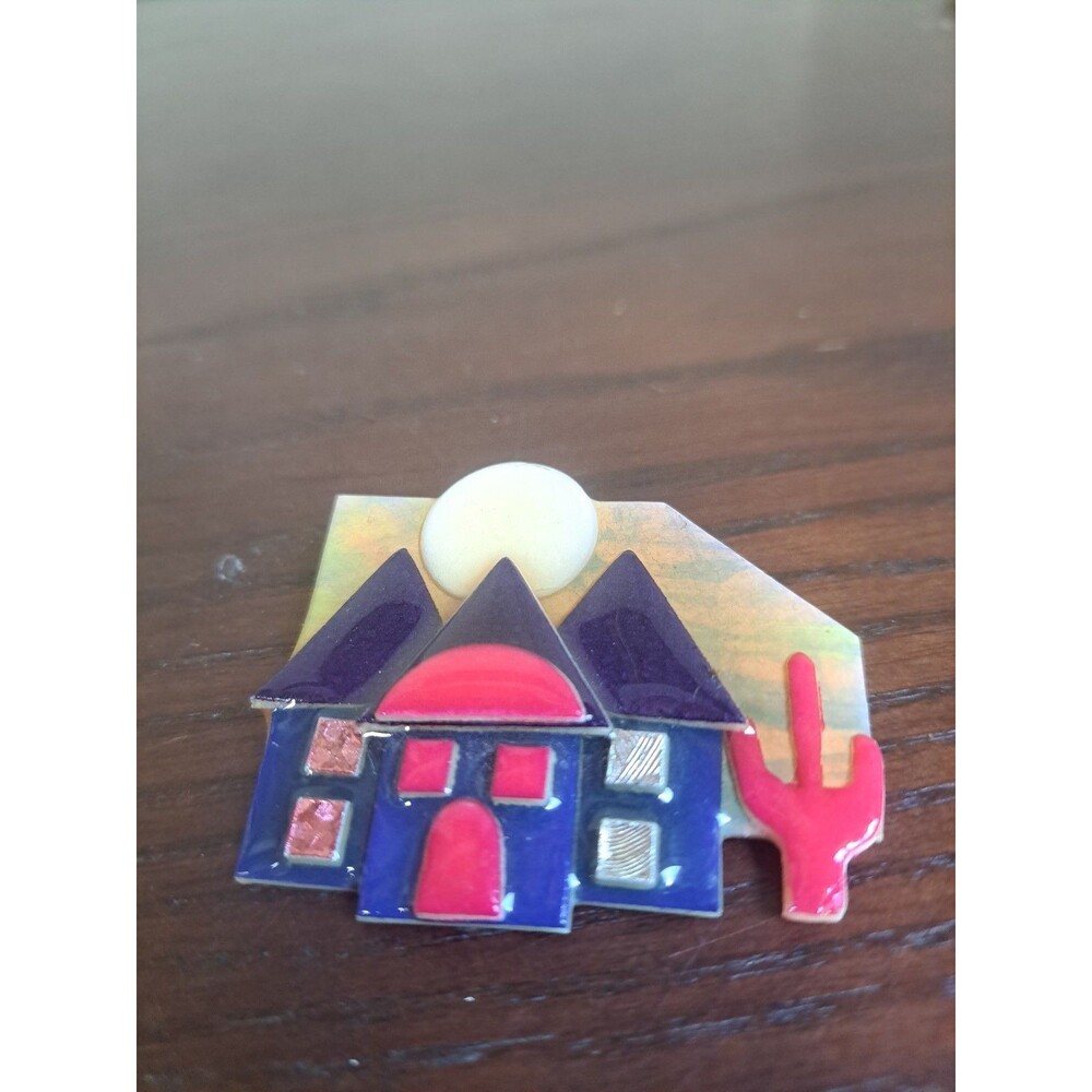 1990s House Pins By Lucinda Southwestern Brooch